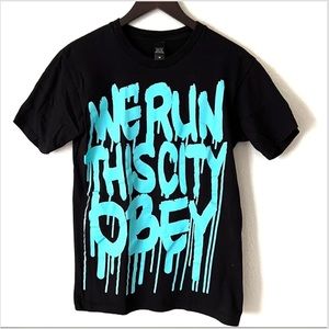 OBEY tshirt WE RUN THIS CITY